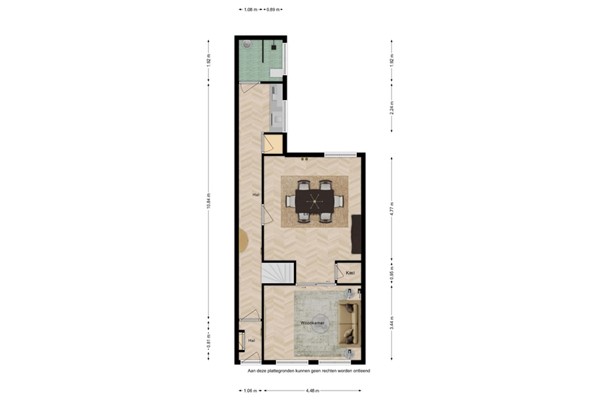 Floorplan - Burg. Maarleveldstraat 14, 4521 BJ Biervliet